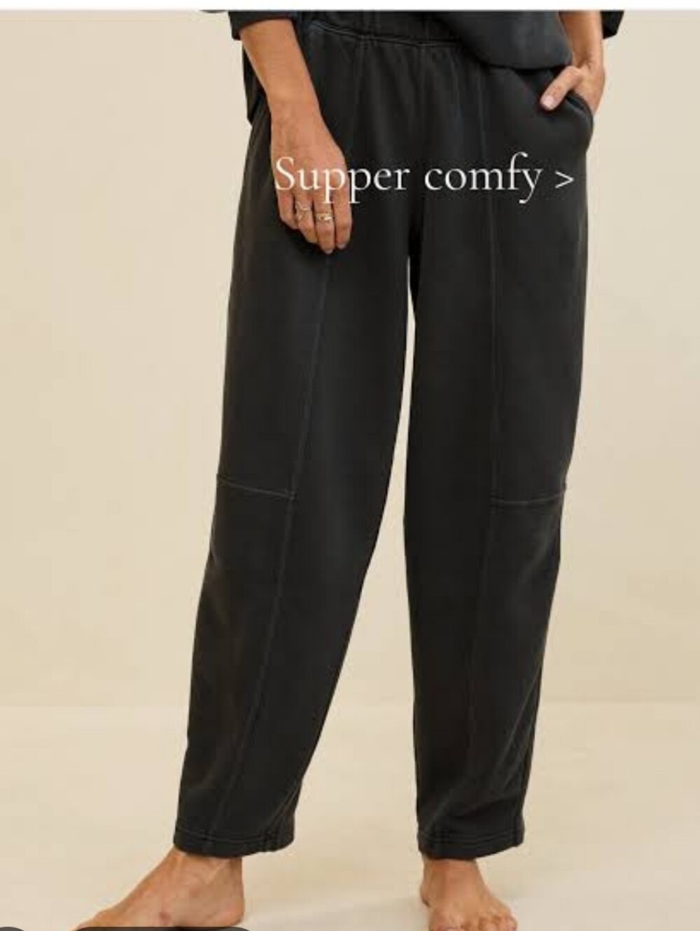 Aerie Seam Right Sweatpants Size XL Regular Grey Wide Leg Cotton NWT